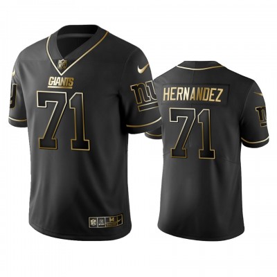Nike New York Giants #71 Will Hernandez Black Golden Limited Edition Stitched NFL Jersey Men's